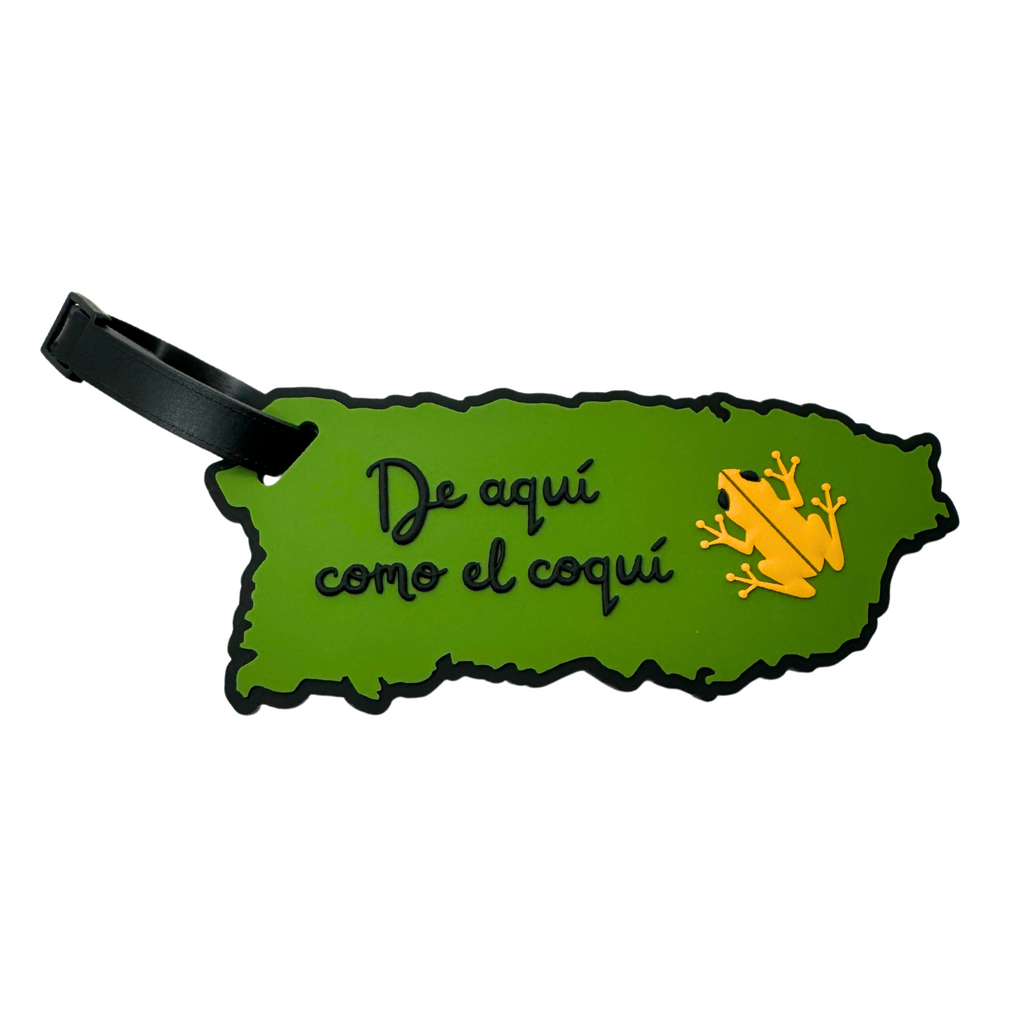 Etiqueta de Equipaje: De Aquí Como el Coquí