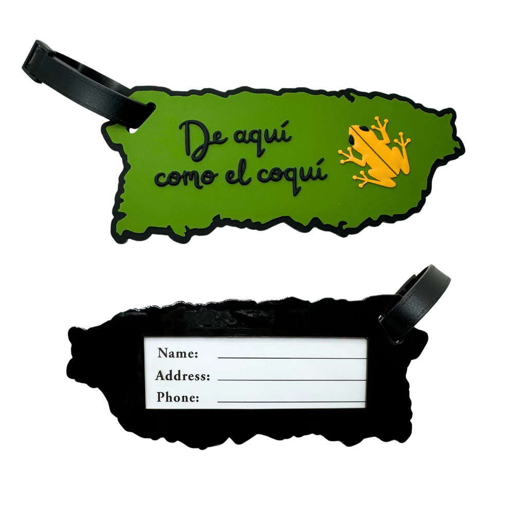 Etiqueta de Equipaje: De Aquí Como el Coquí