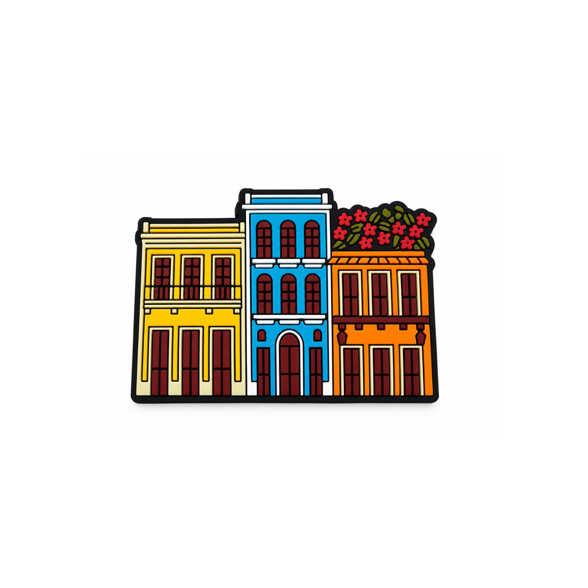 Casitas del Viejo San Juan - Imán Decorativo