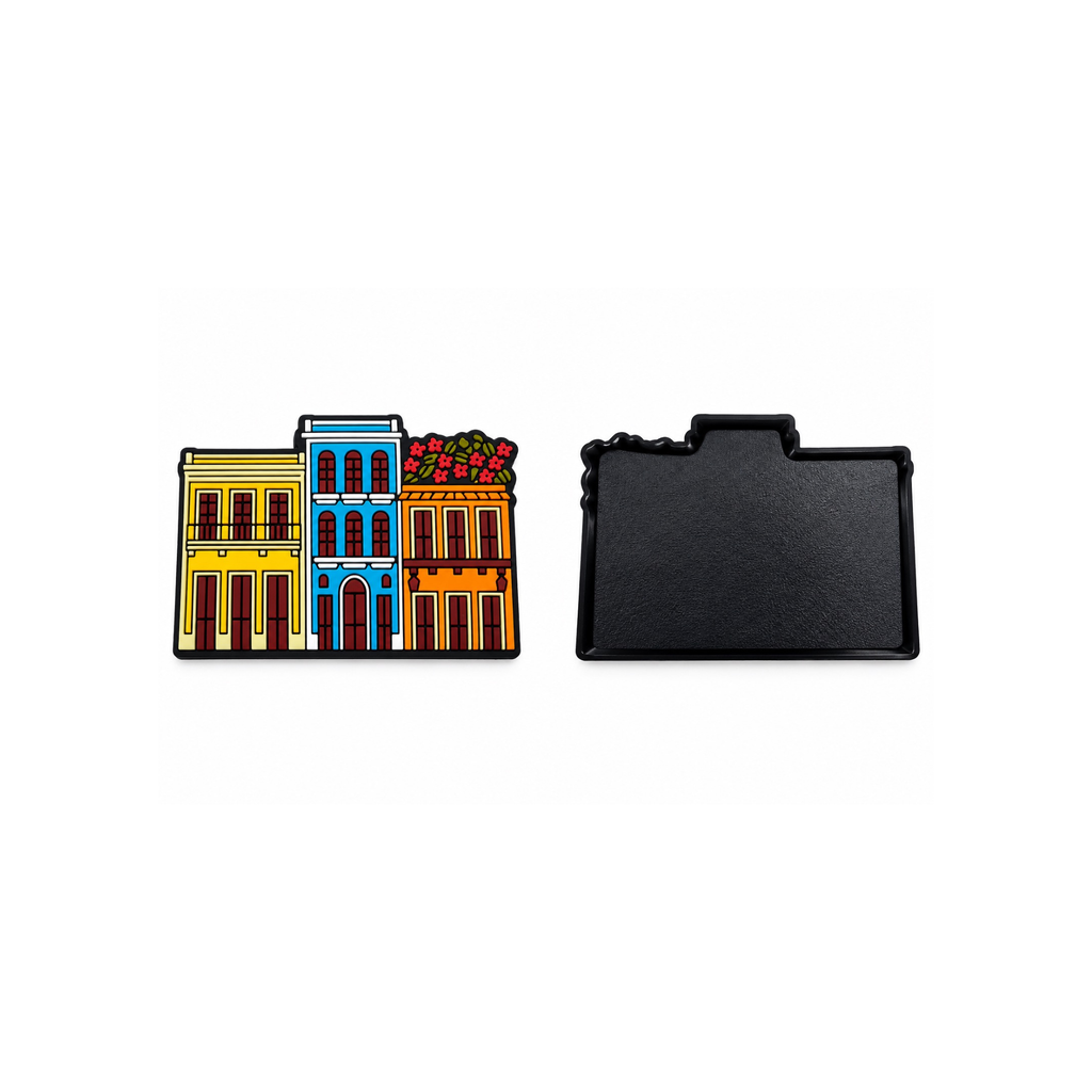 Casitas del Viejo San Juan - Imán Decorativo